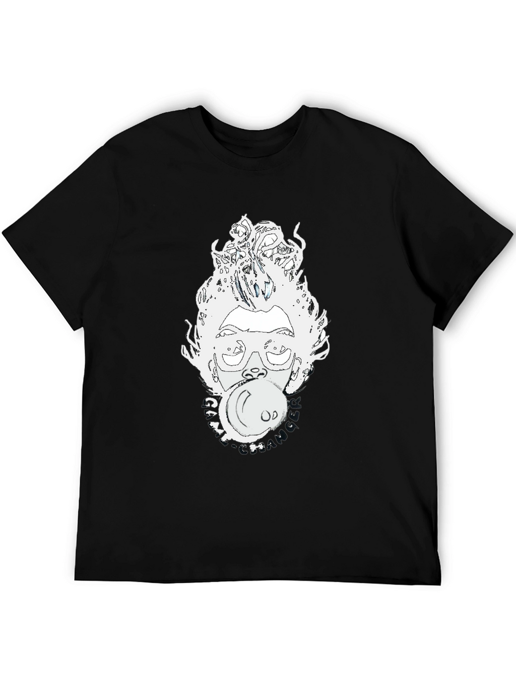 Bubblegum Pop Art Graphic Tee - Black
