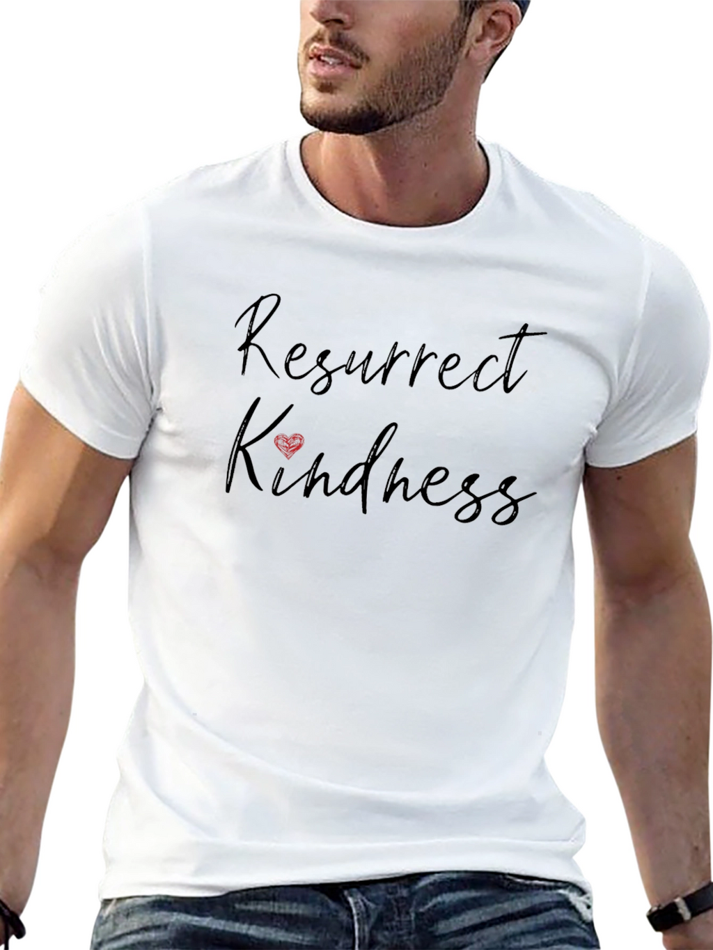 Resurrect Kindness Black Graphic Tee