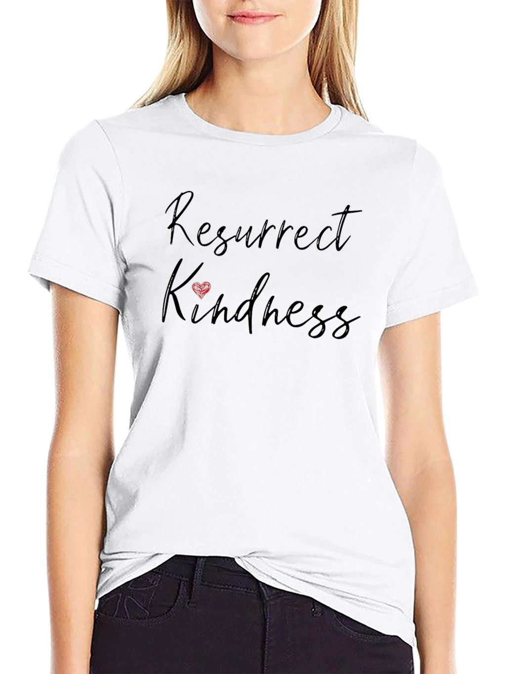 Resurrect Kindness Black Graphic Tee