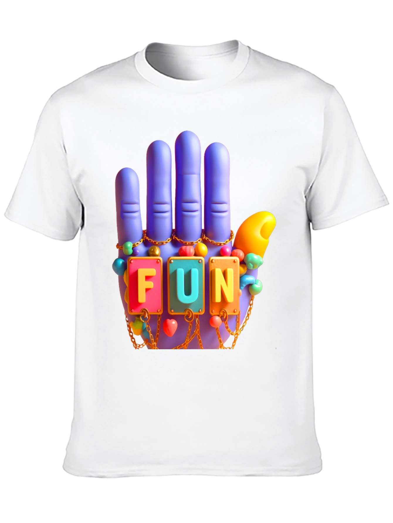 Funky Hand T-Shirt - Black Tee