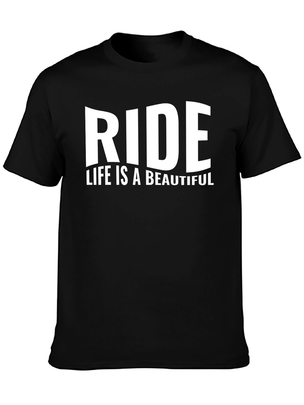 Ride Life is Beautiful Black T-Shirt