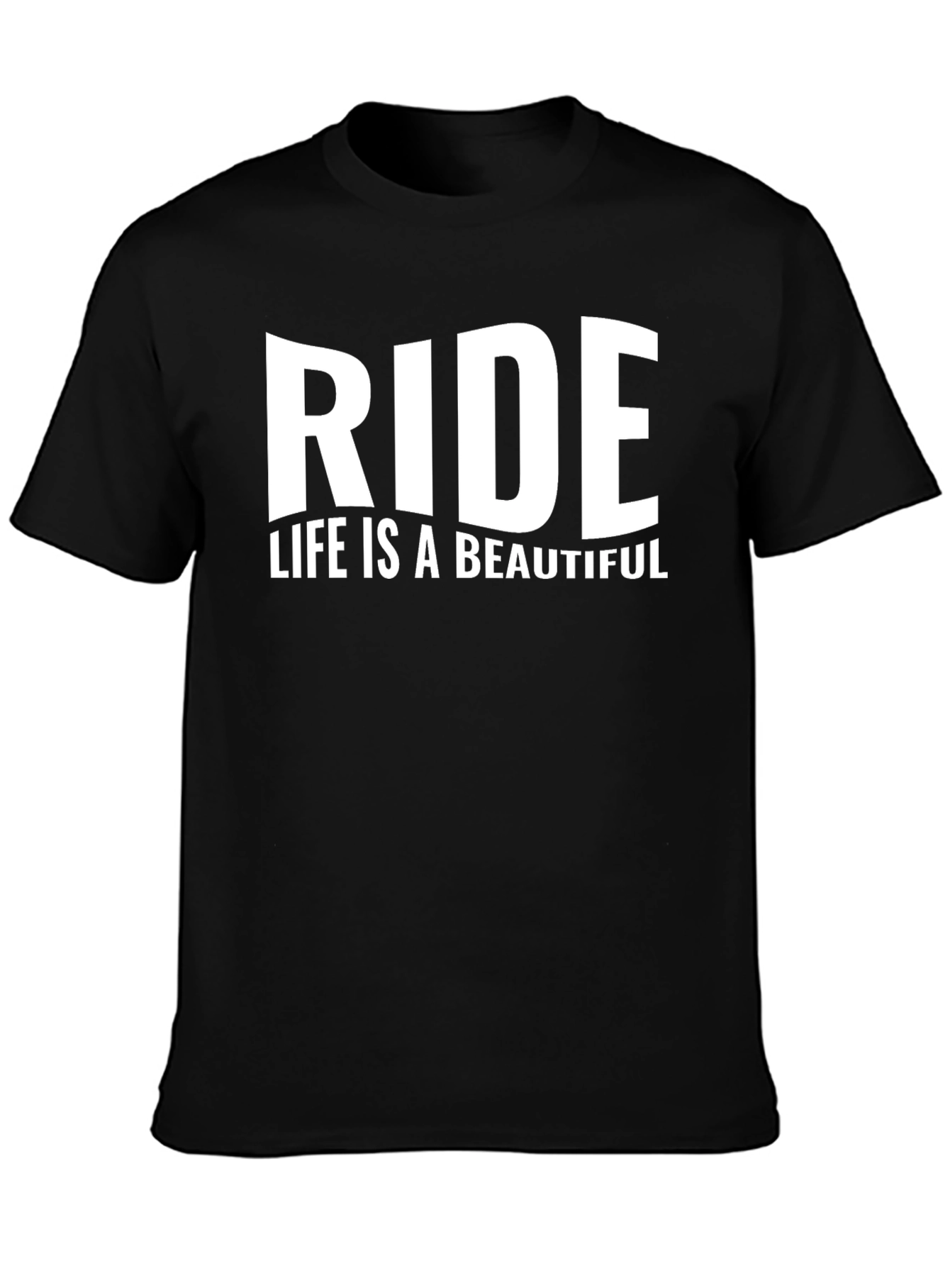 Ride Life is Beautiful Black T-Shirt