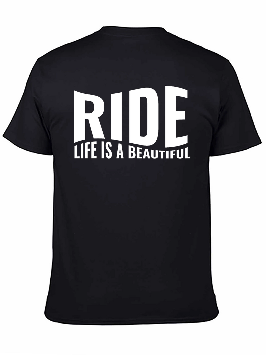 Ride Life is Beautiful Black T-Shirt