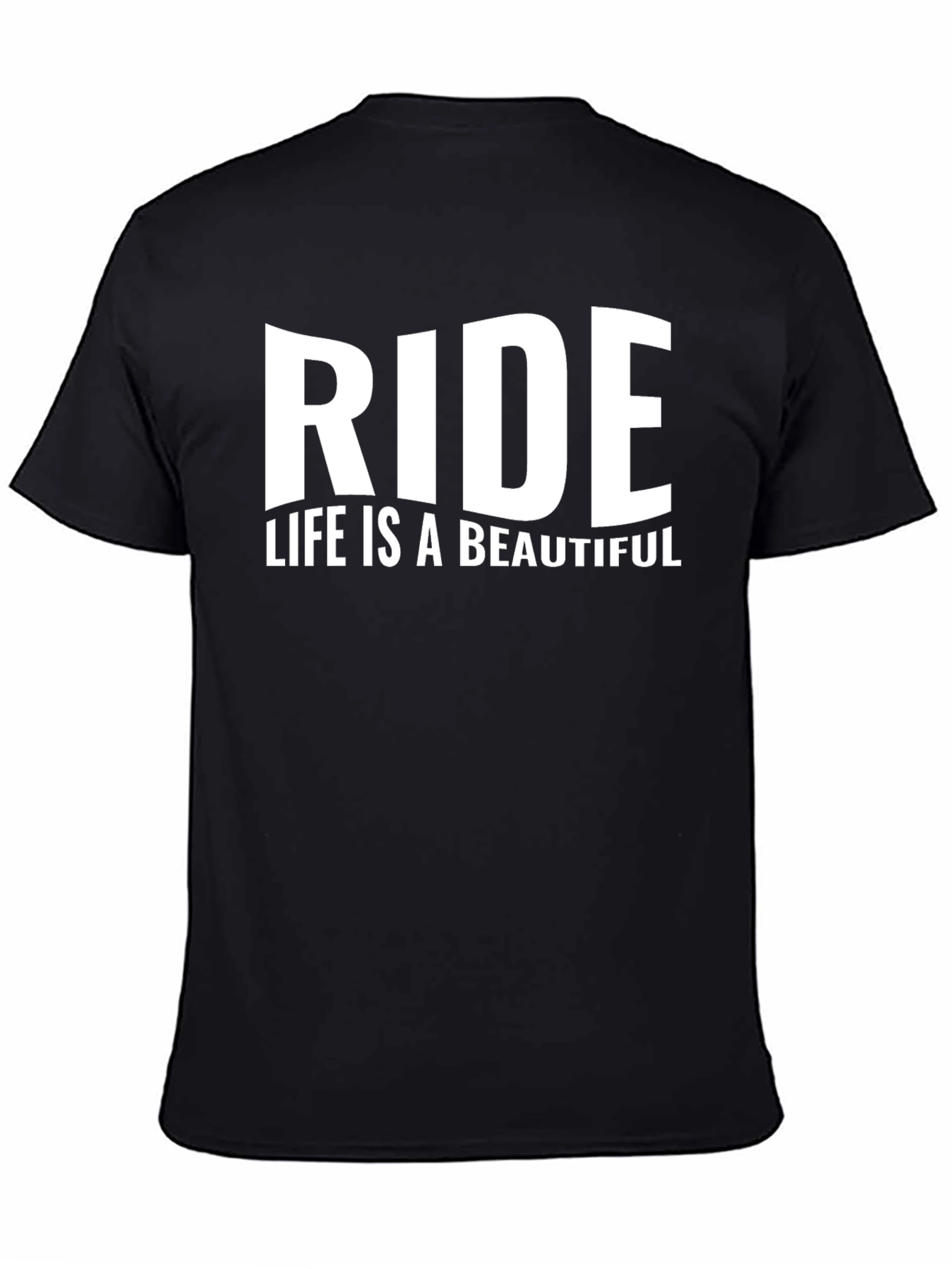 Ride Life is Beautiful Black T-Shirt
