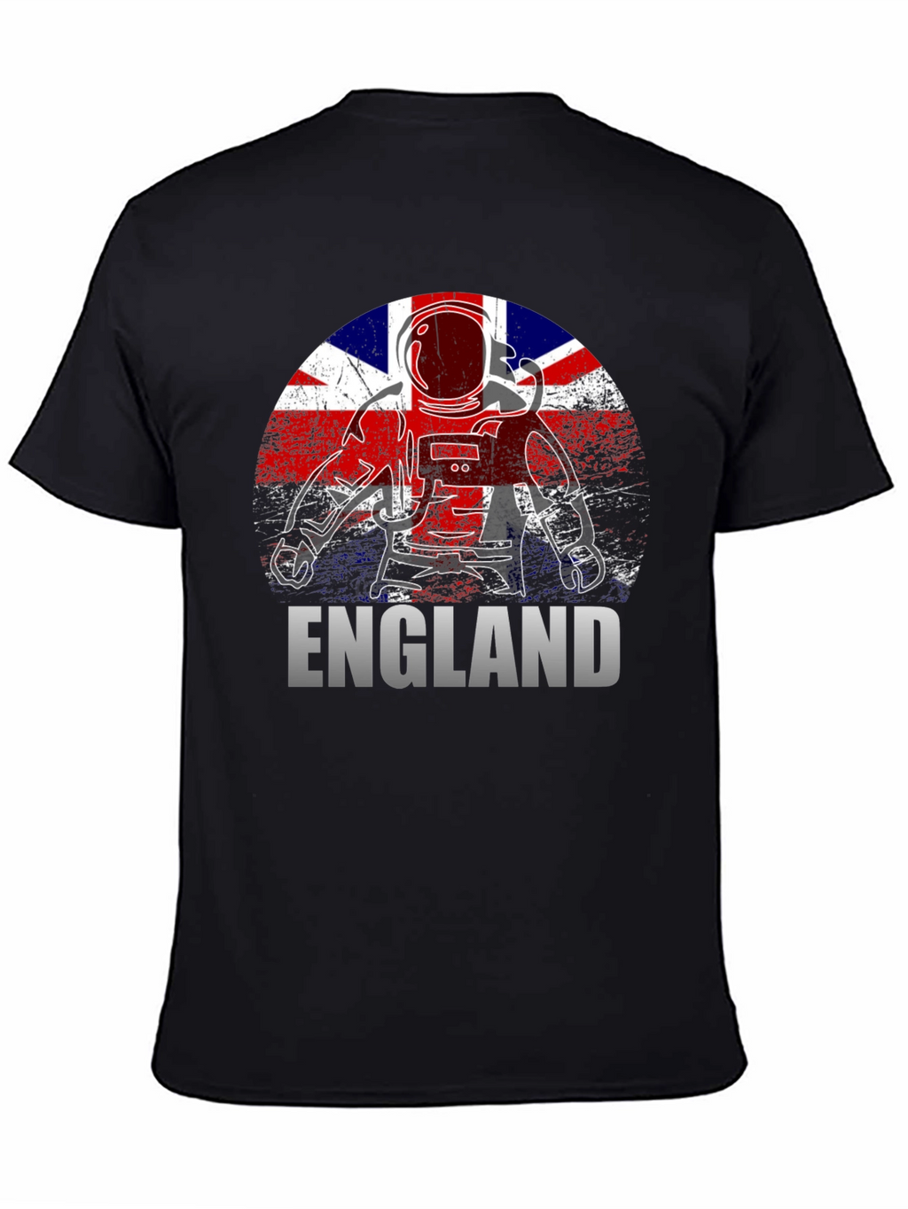 England Astronaut T-Shirt - Union Jack Flag Design