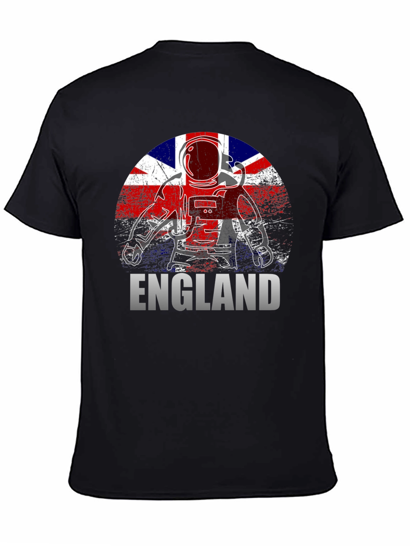 England Astronaut T-Shirt - Union Jack Flag Design