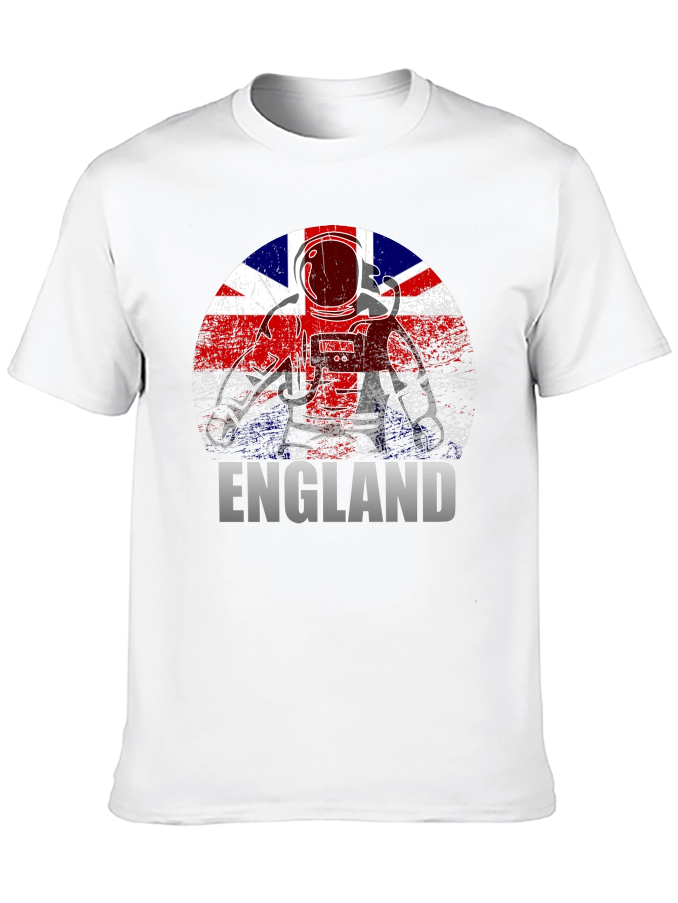 England Astronaut T-Shirt - Union Jack Flag Design