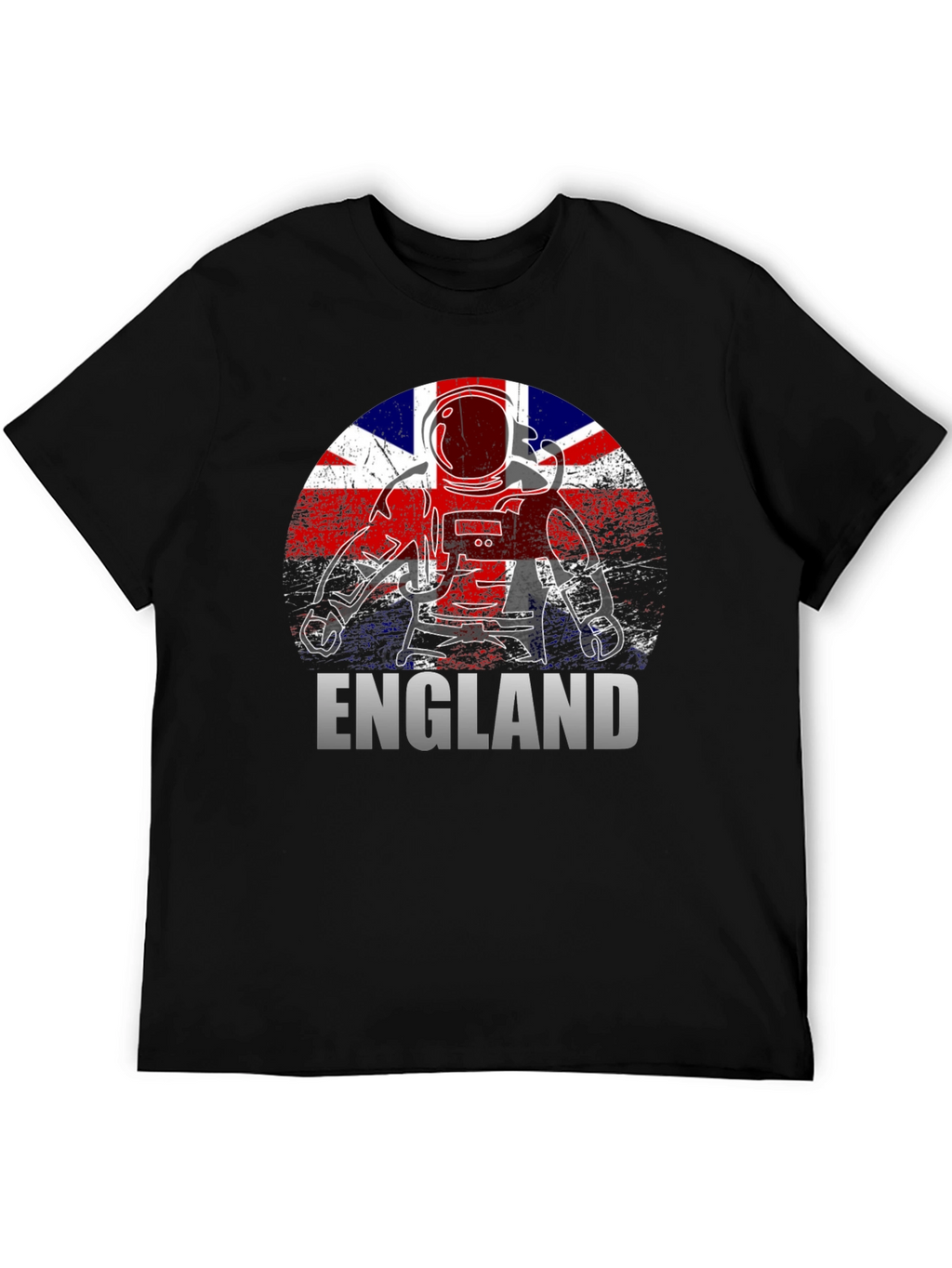 England Astronaut T-Shirt - Union Jack Flag Design
