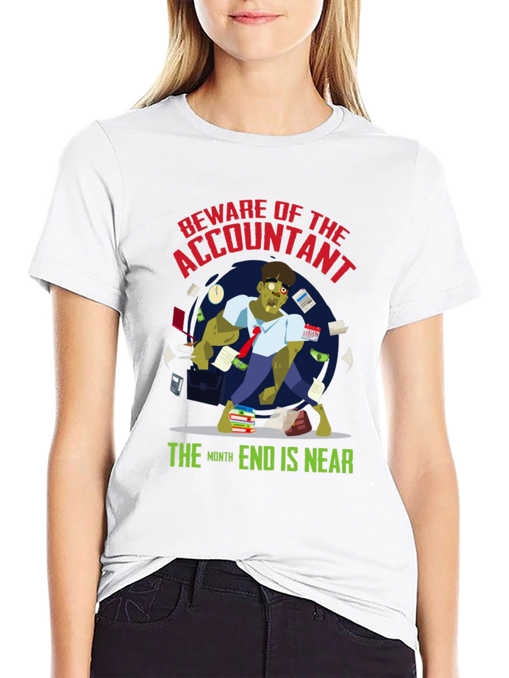 Accountant Zombie T-Shirt - Month End is Near