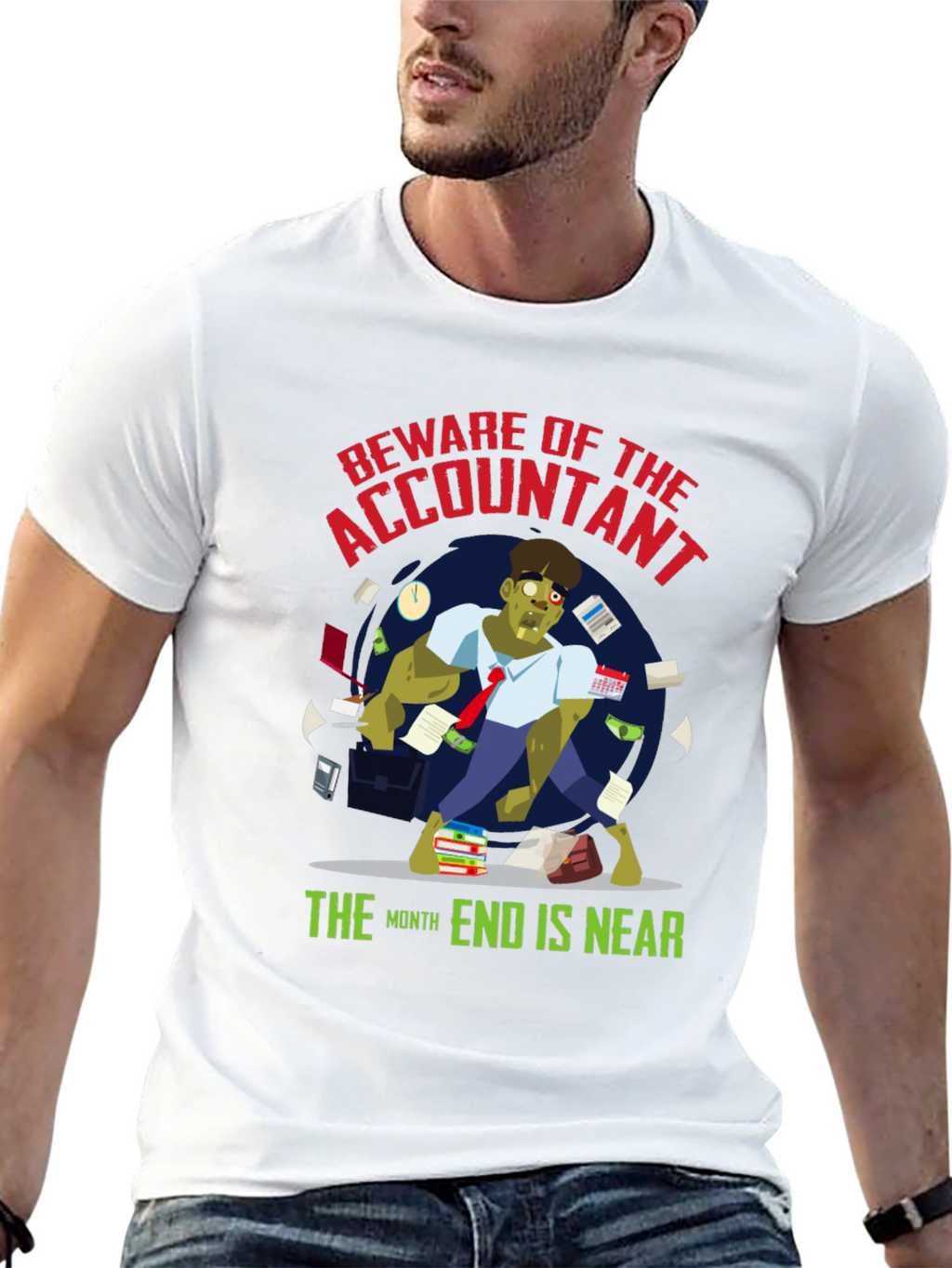Accountant Zombie T-Shirt - Month End is Near