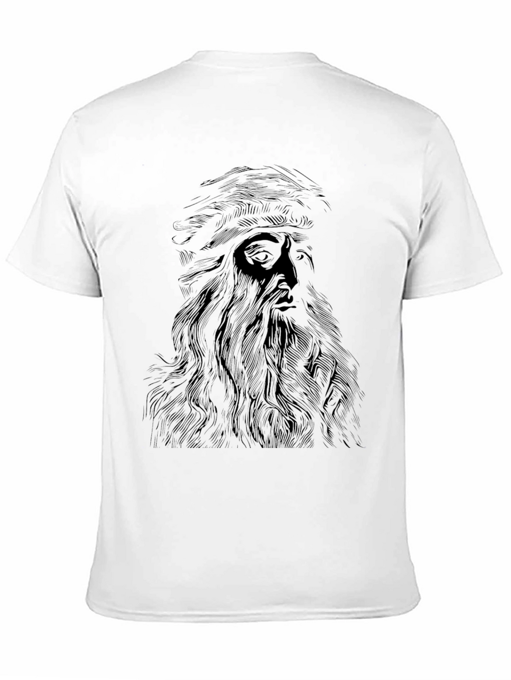 Da Vinci Sketch Black T-Shirt