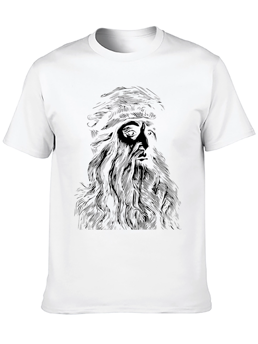 Da Vinci Sketch Black T-Shirt