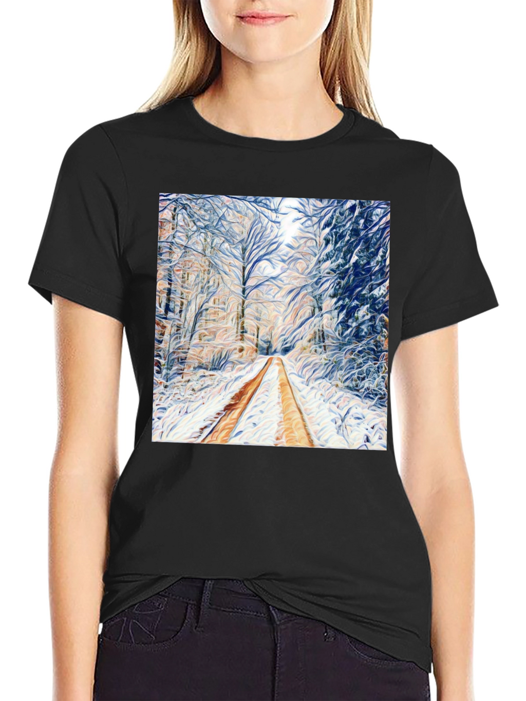 Winter Forest Art T-Shirt