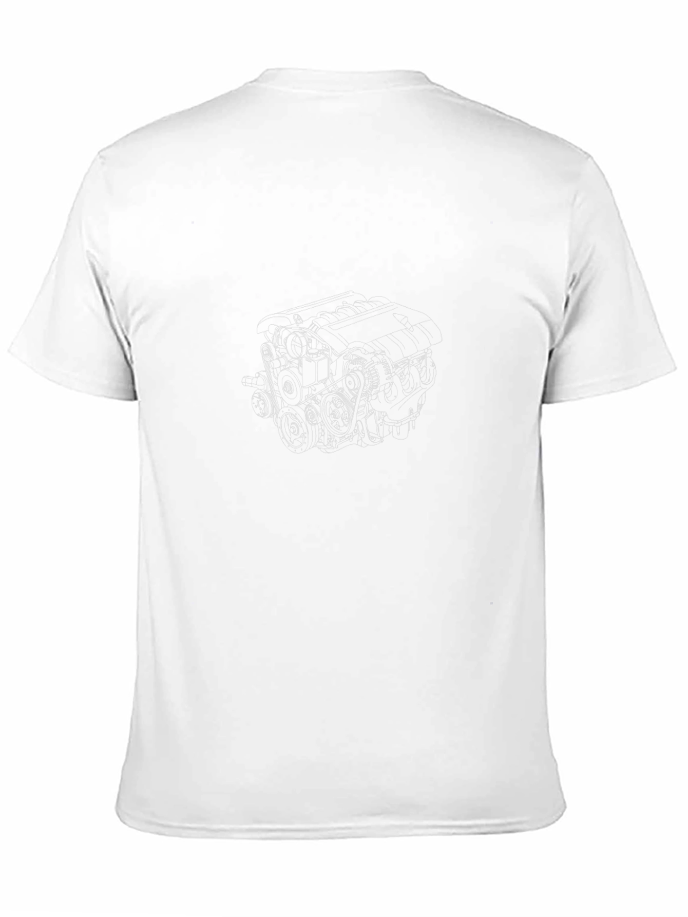 Black Engine Schematic T-Shirt