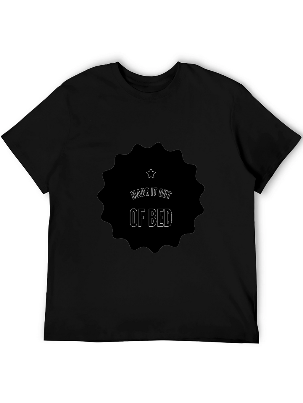 Made It Out Of Bed Black Tee