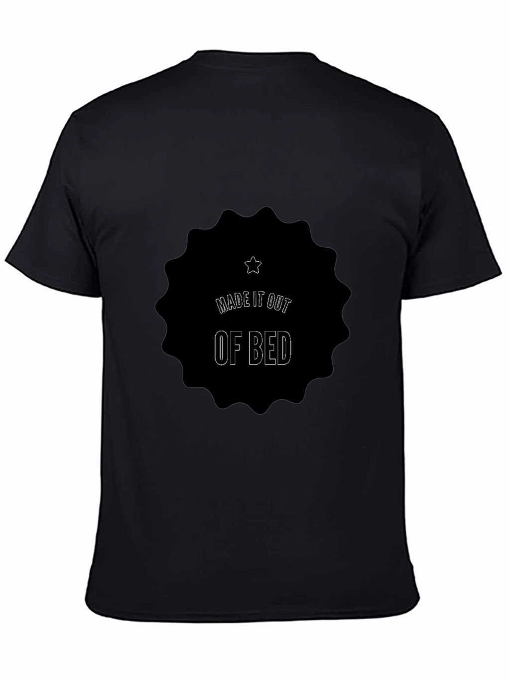 Made It Out Of Bed Black Tee