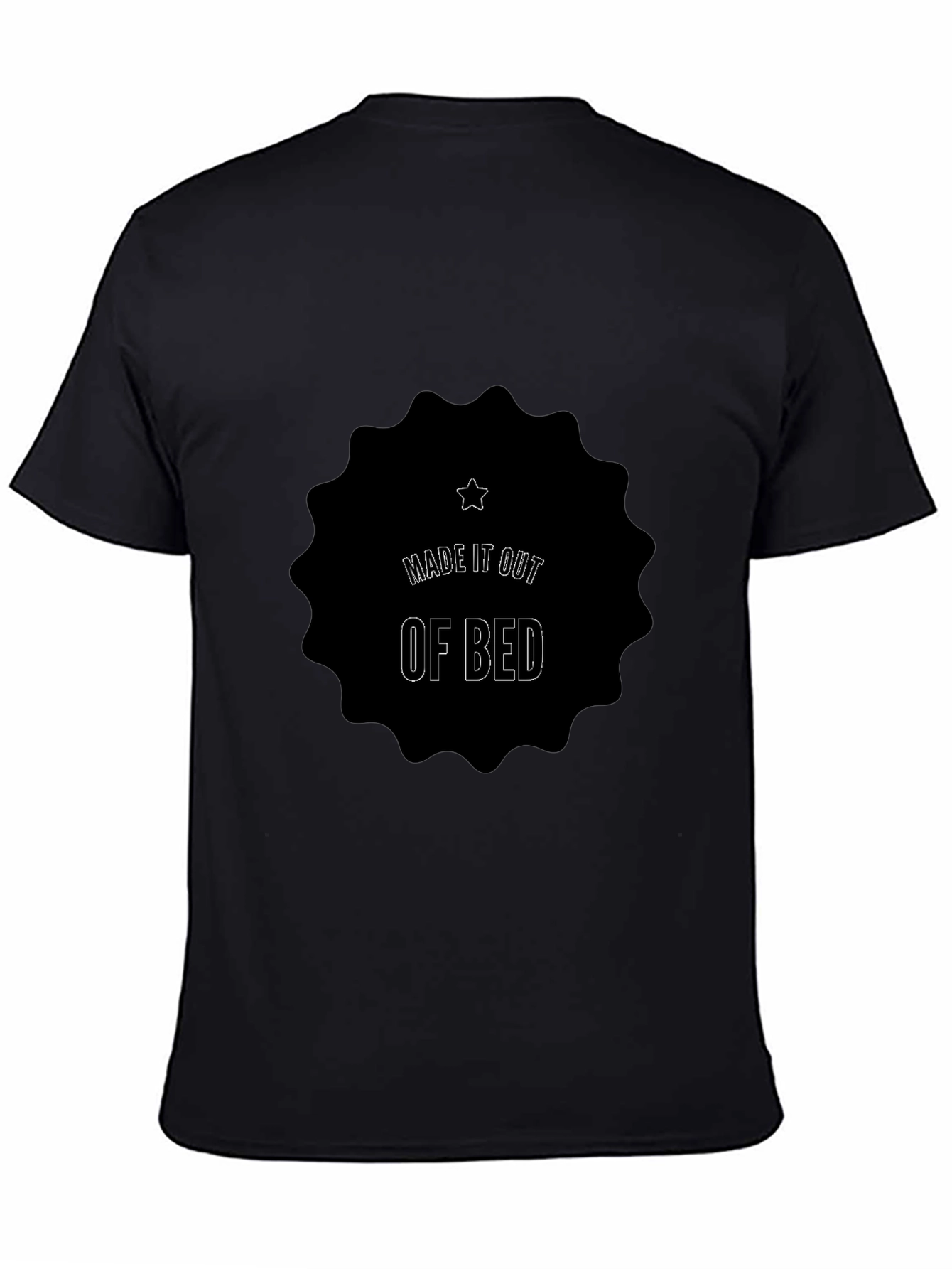 Made It Out Of Bed Black Tee
