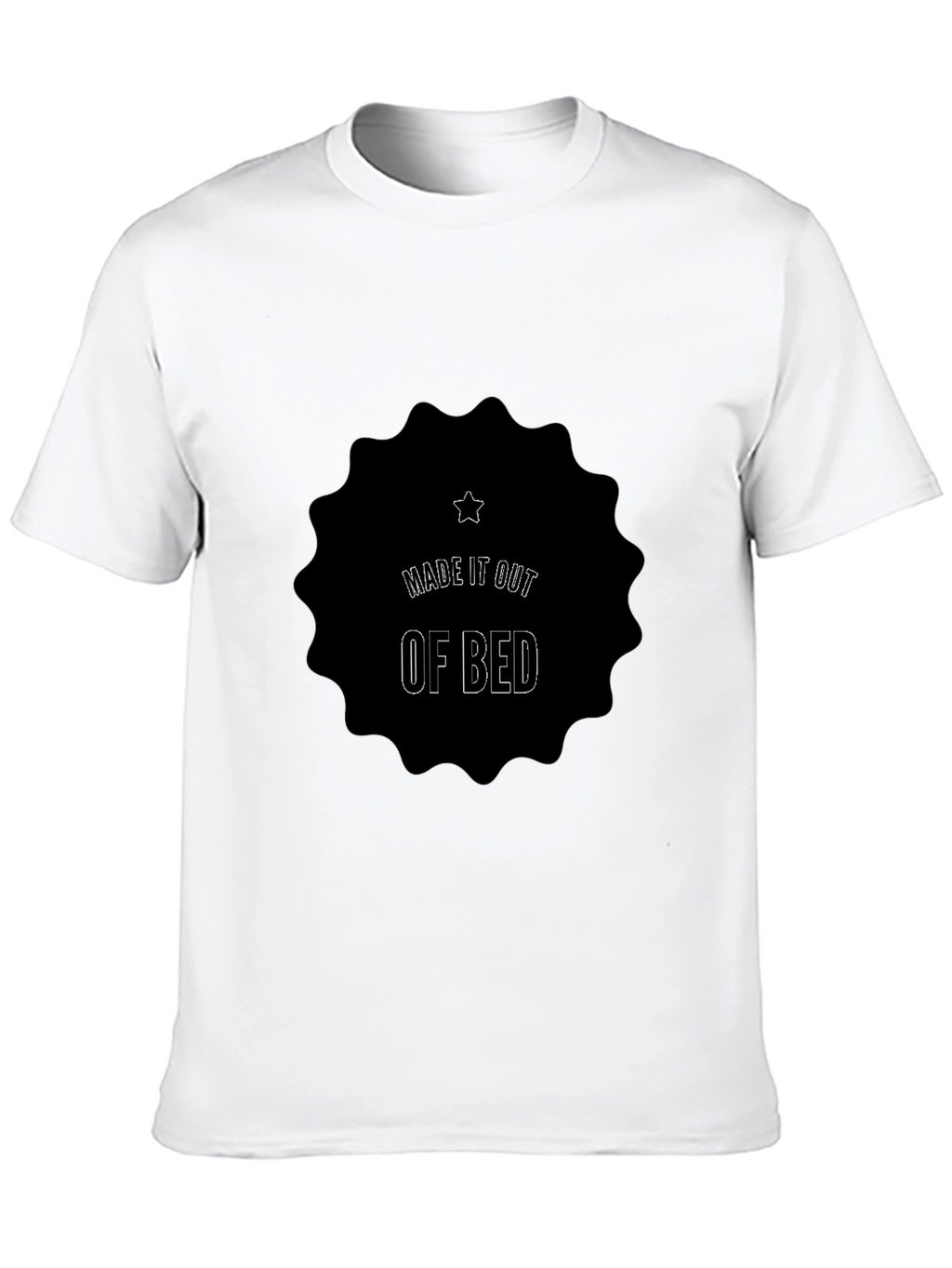Made It Out Of Bed Black Tee