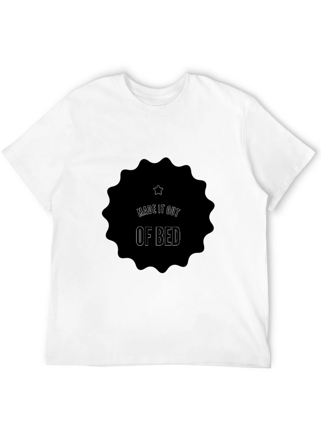 Made It Out Of Bed Black Tee