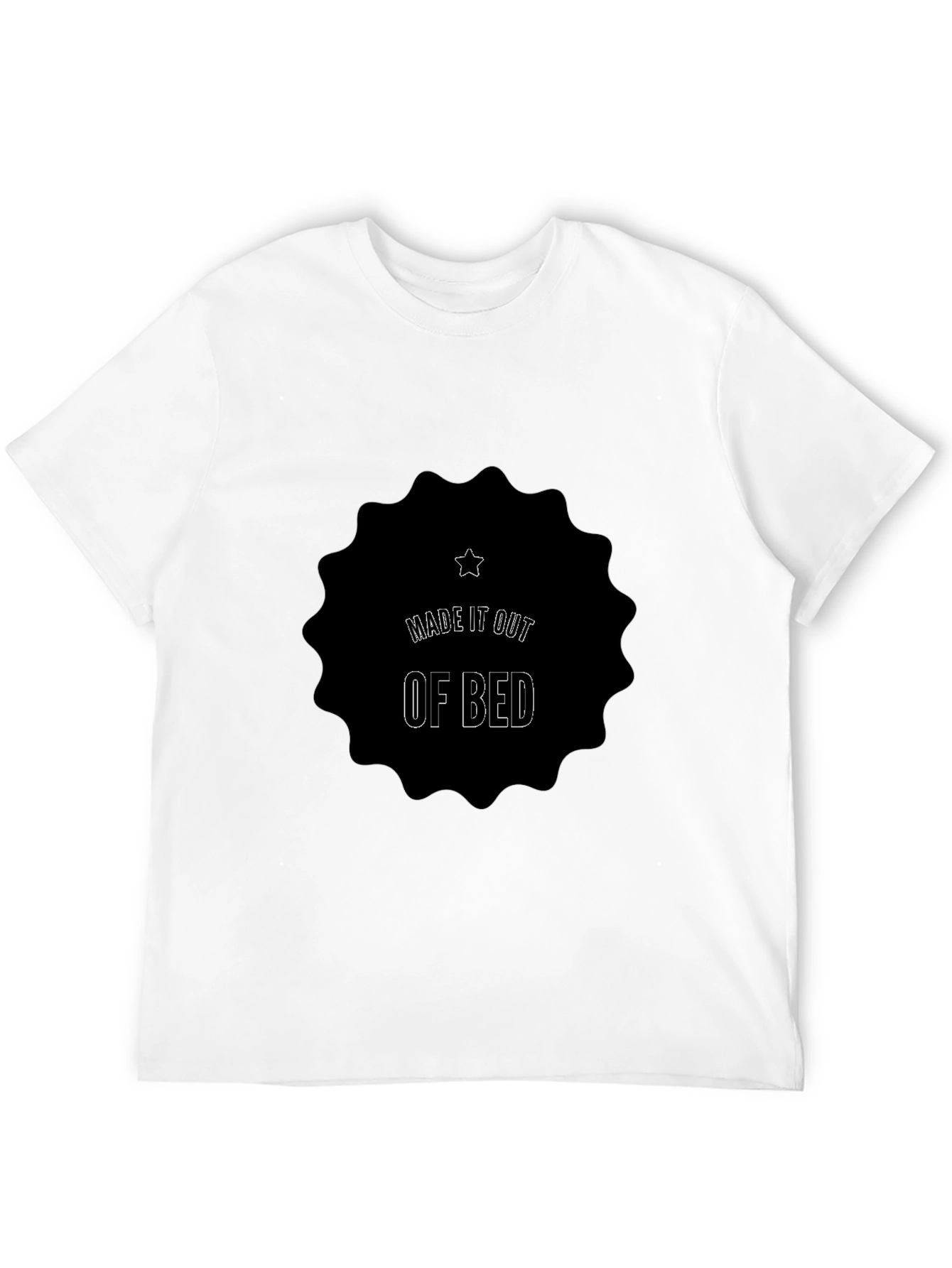 Made It Out Of Bed Black Tee