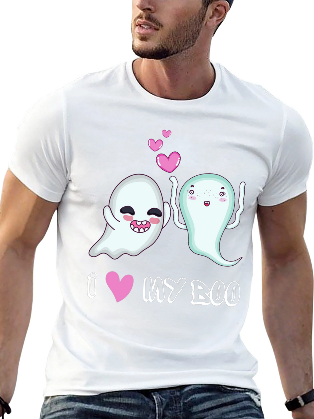 I Heart My Boo Halloween Graphic Tee