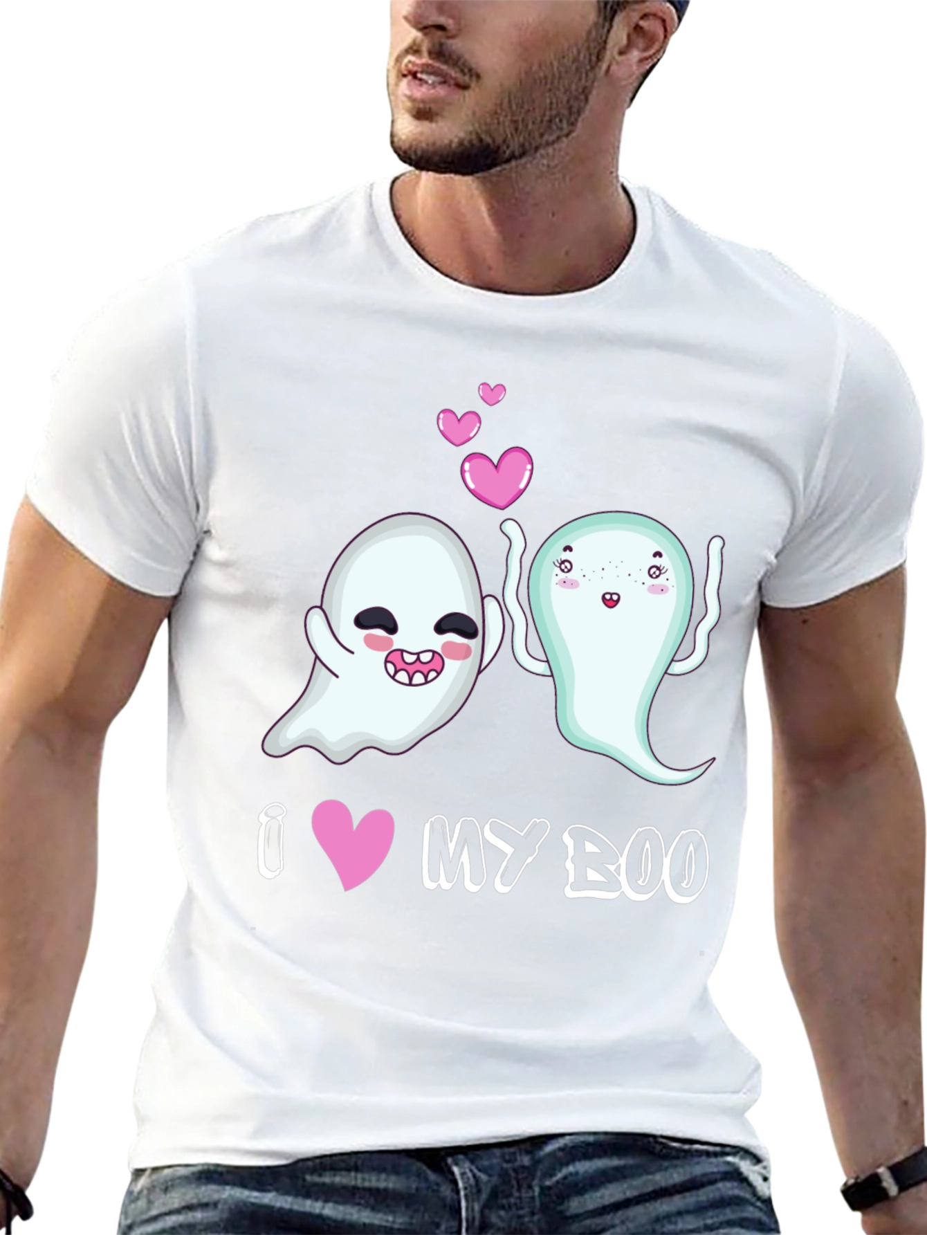 I Heart My Boo Halloween Graphic Tee