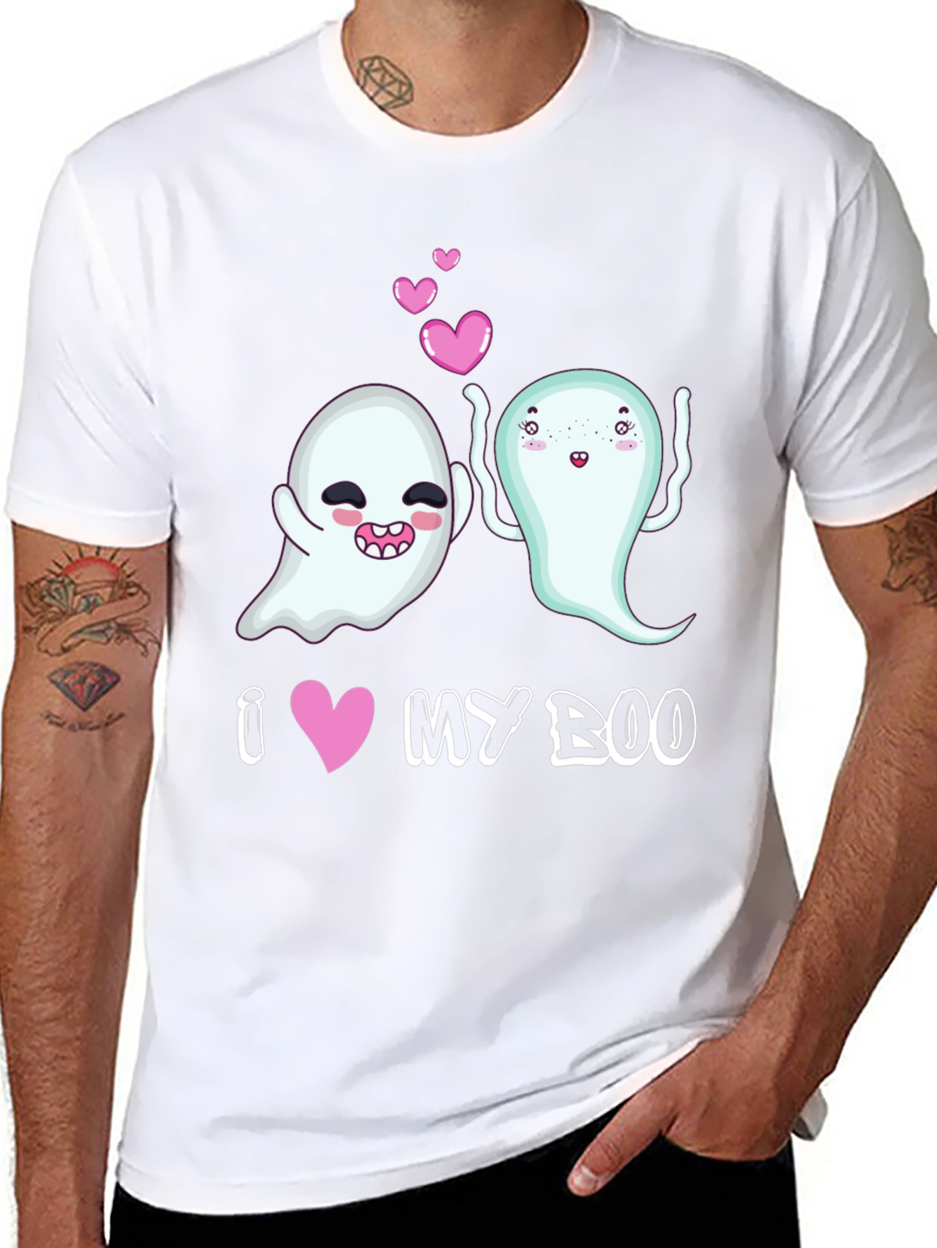 I Heart My Boo Halloween Graphic Tee