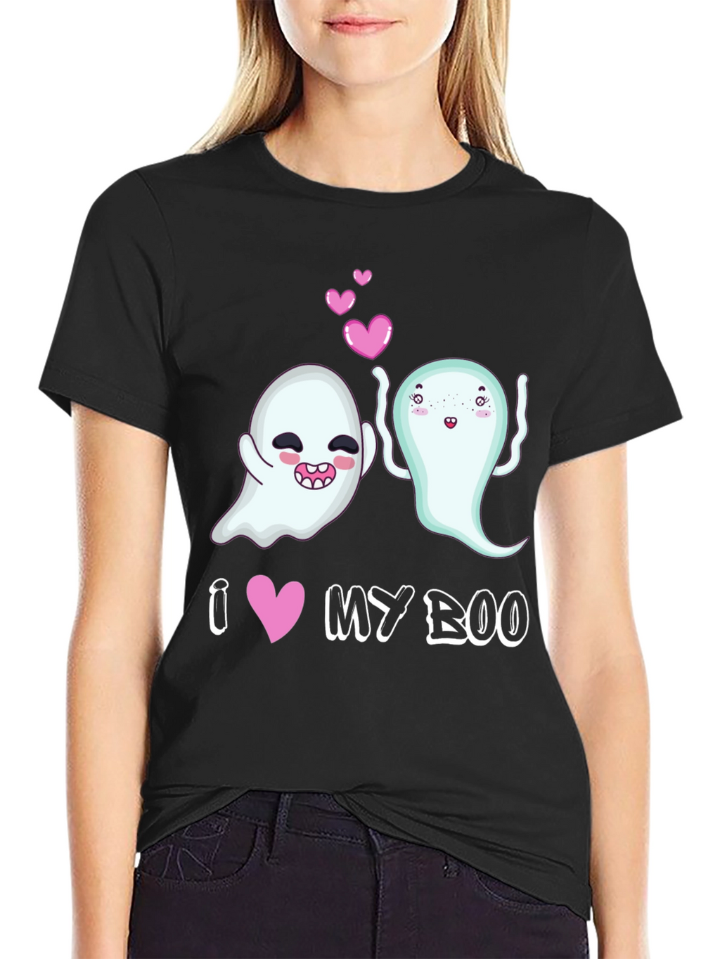 I Heart My Boo Halloween Graphic Tee