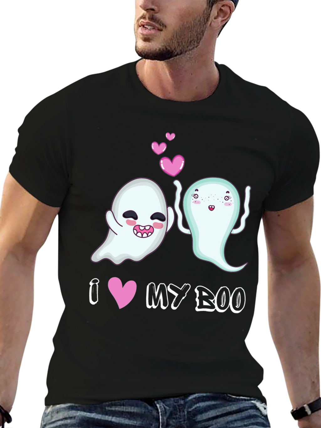 I Heart My Boo Halloween Graphic Tee