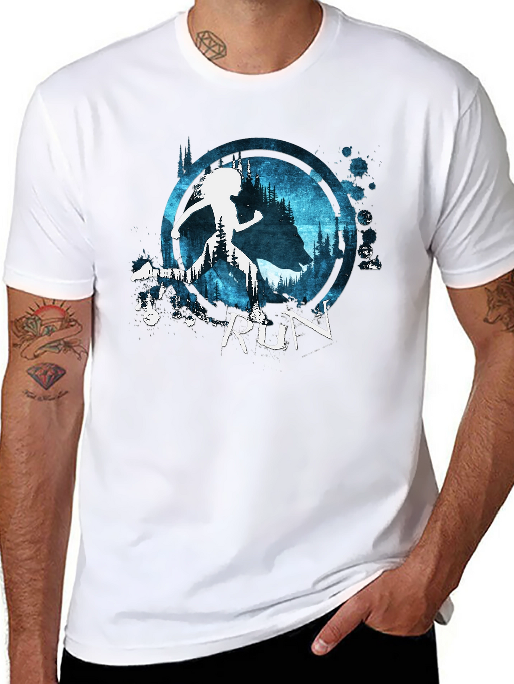 Runner in the Woods Graphic Tee