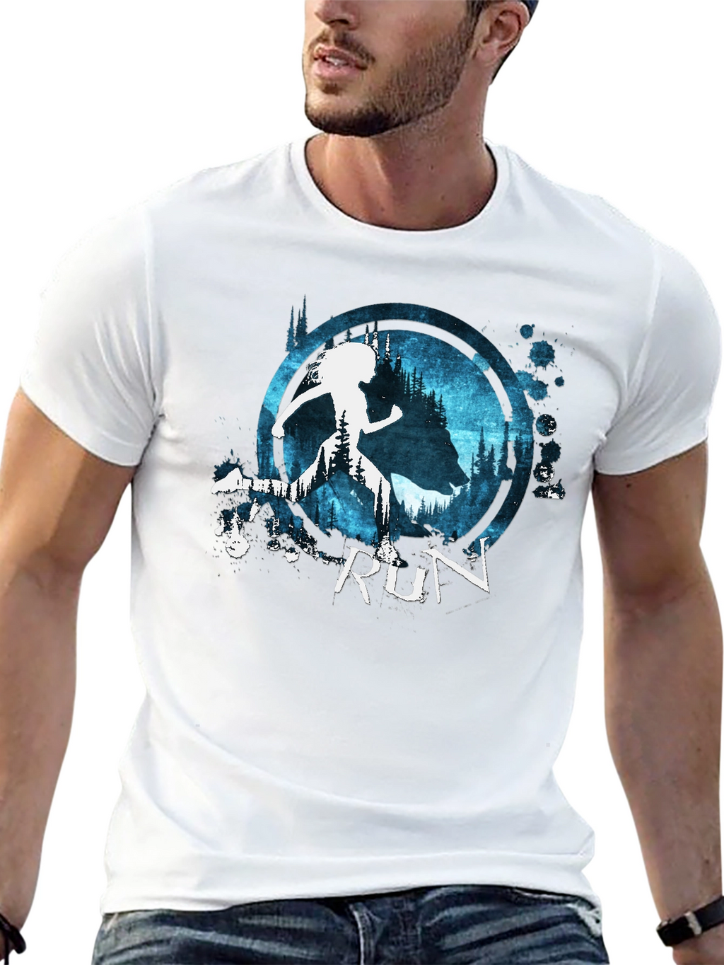 Runner in the Woods Graphic Tee