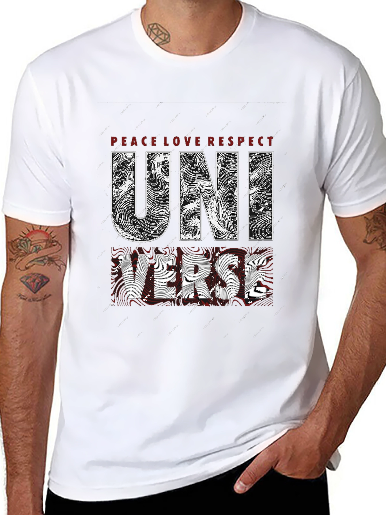 Universe Graphic T-Shirt - Peace Love Respect