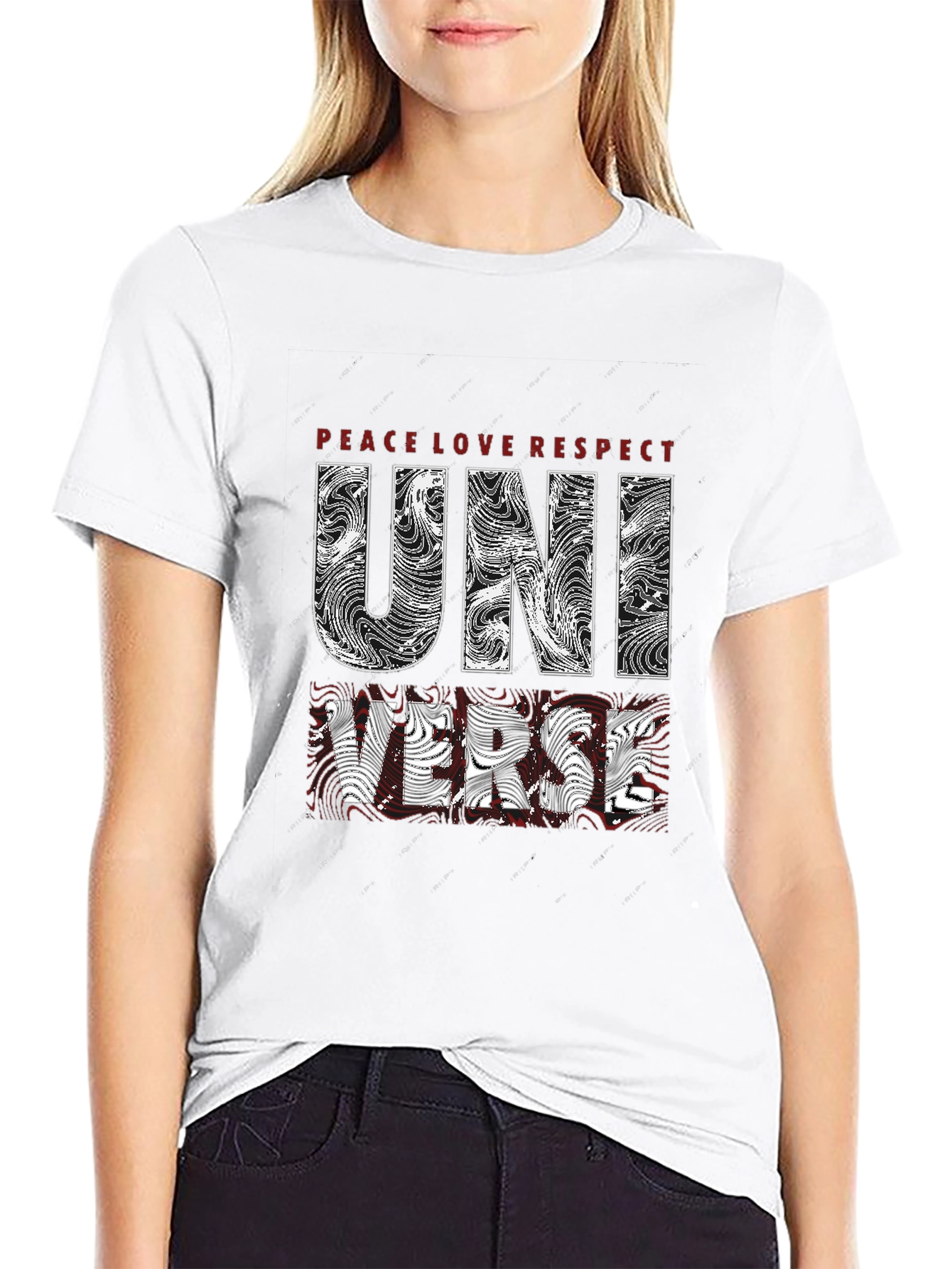 Universe Graphic T-Shirt - Peace Love Respect