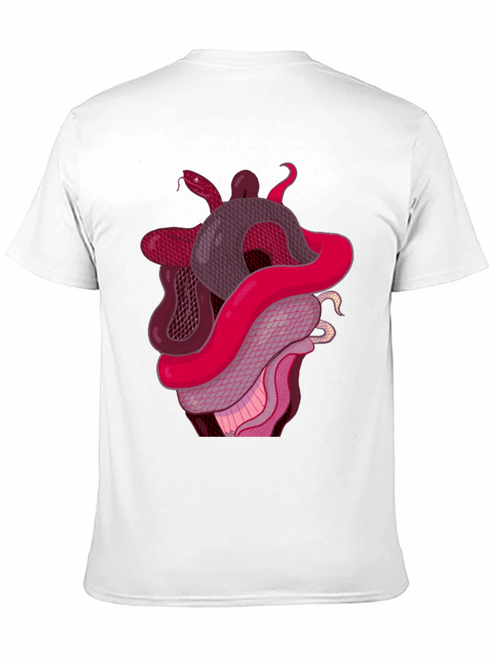 Snake Heart Graphic Tee - Stylish Black T-Shirt