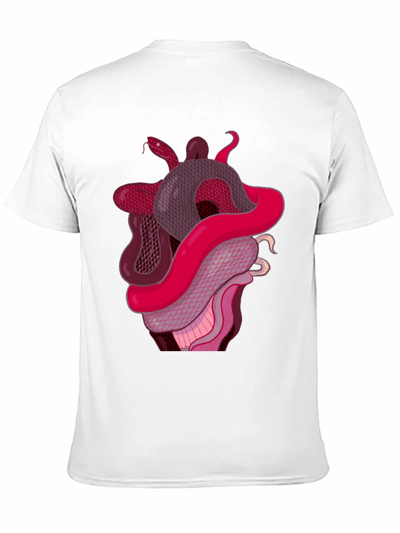 Snake Heart Graphic Tee - Stylish Black T-Shirt