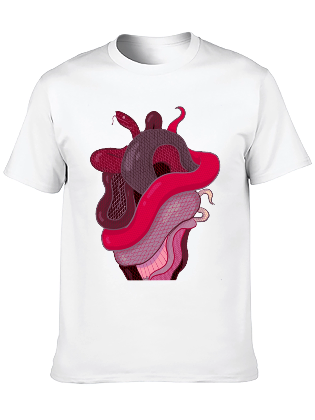 Snake Heart Graphic Tee - Stylish Black T-Shirt