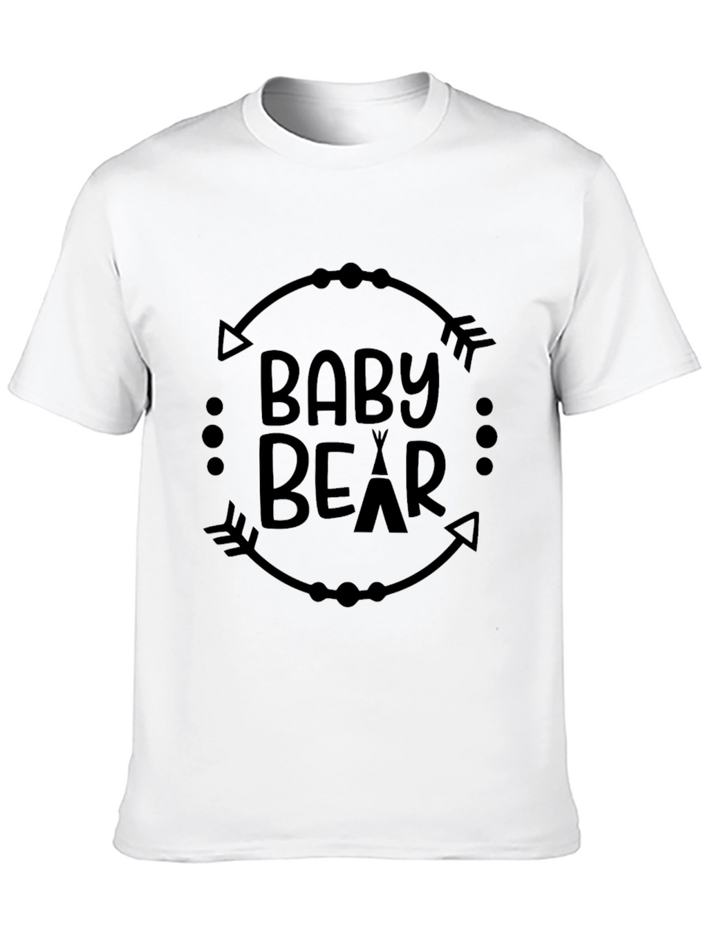Baby Bear Graphic Tee - Black Unisex T-Shirt