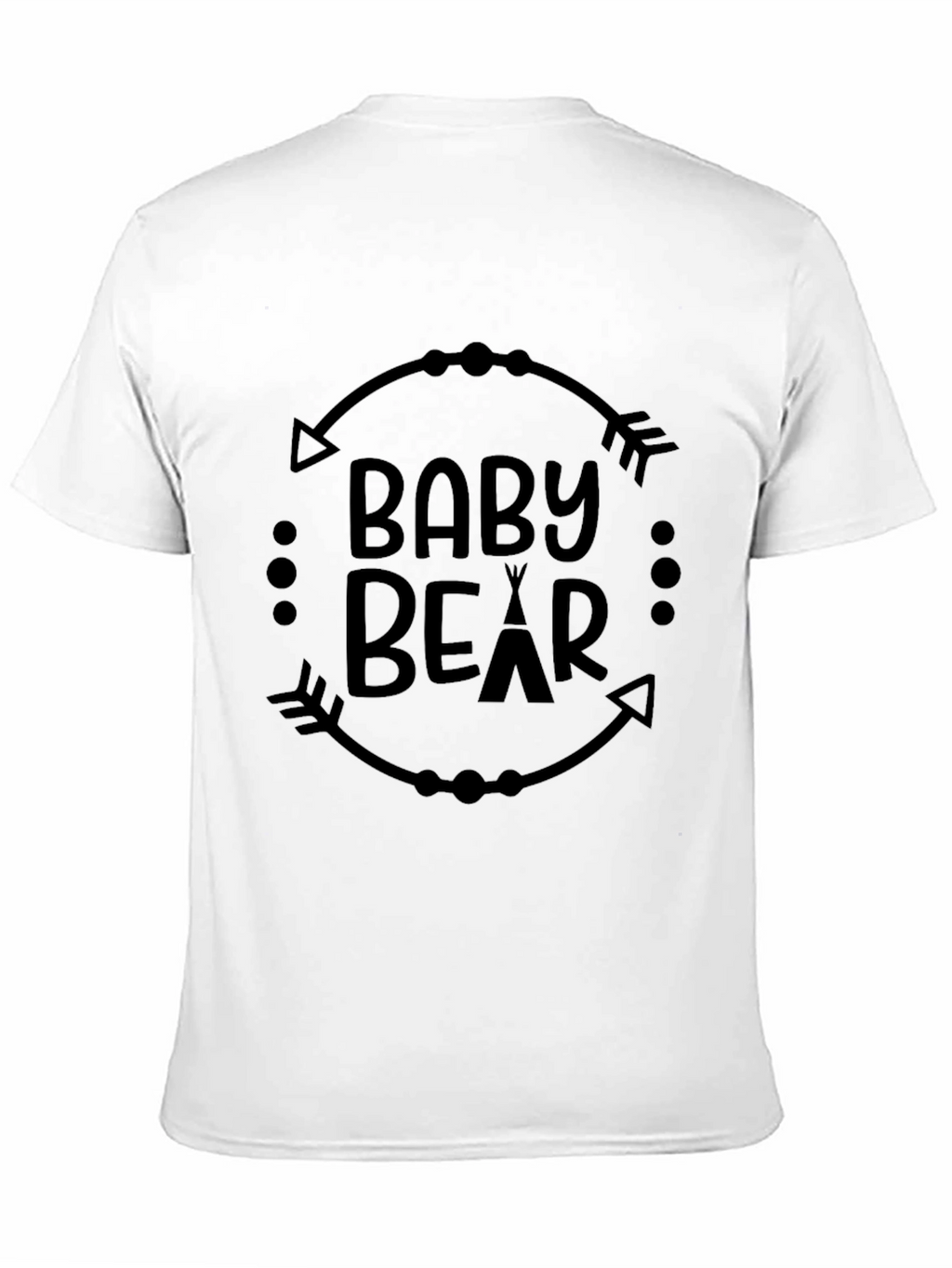 Baby Bear Graphic Tee - Black Unisex T-Shirt