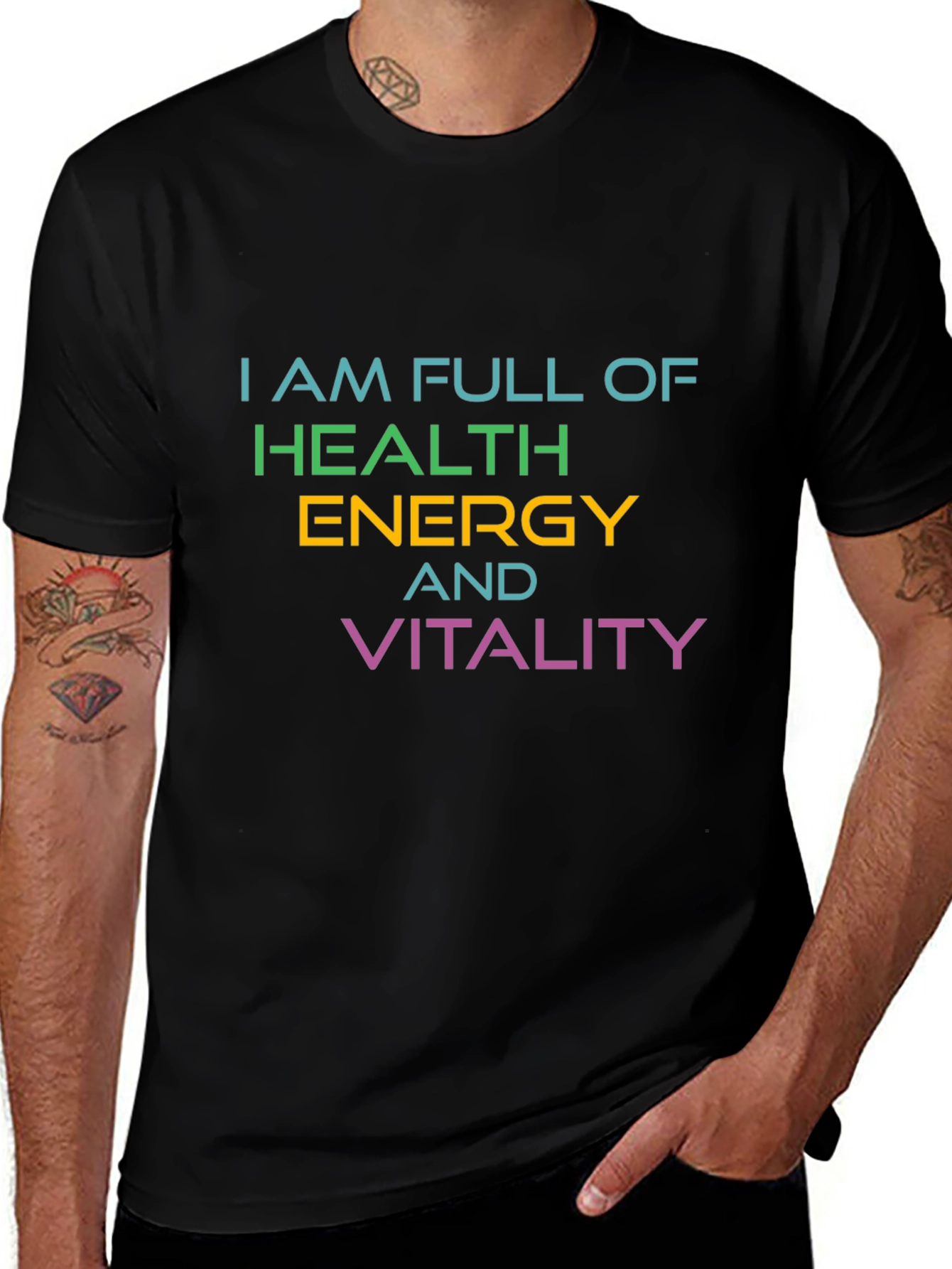 Full Of Health Energy Vitality Graphic T-Shirt