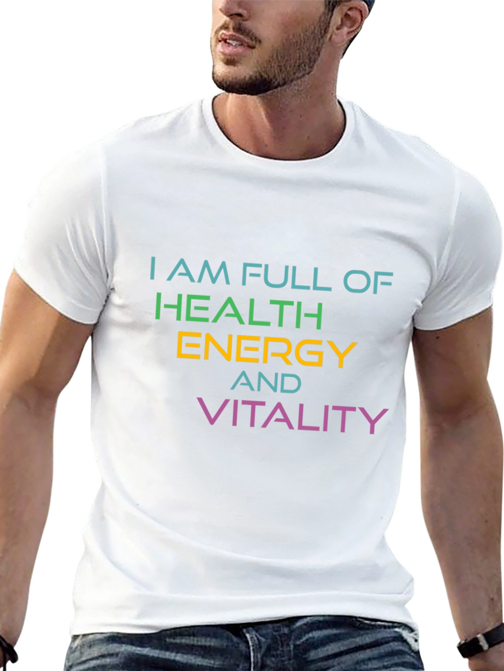 Full Of Health Energy Vitality Graphic T-Shirt