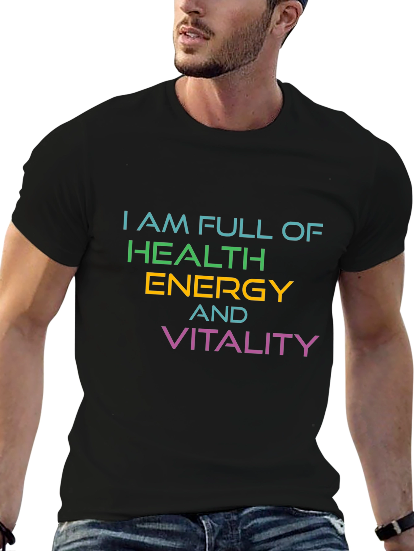 Full Of Health Energy Vitality Graphic T-Shirt