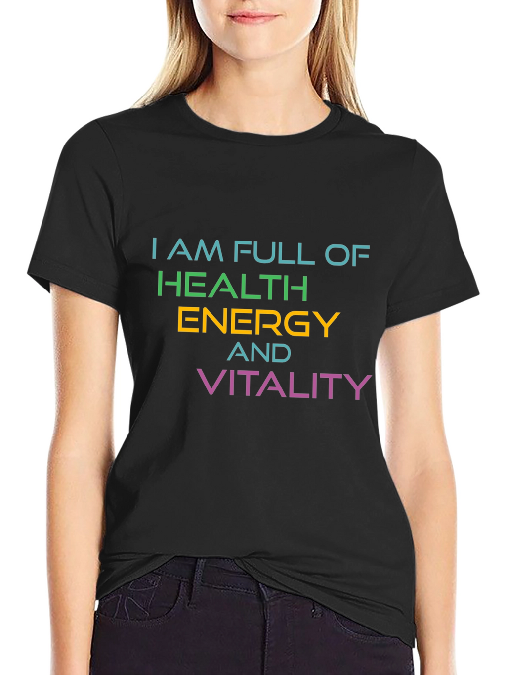 Full Of Health Energy Vitality Graphic T-Shirt