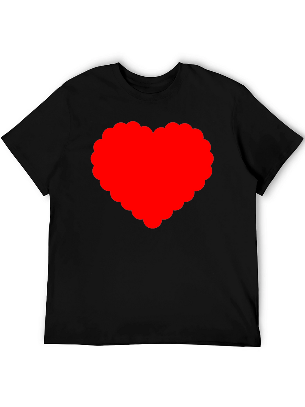 Heart Graphic T-Shirt - Black