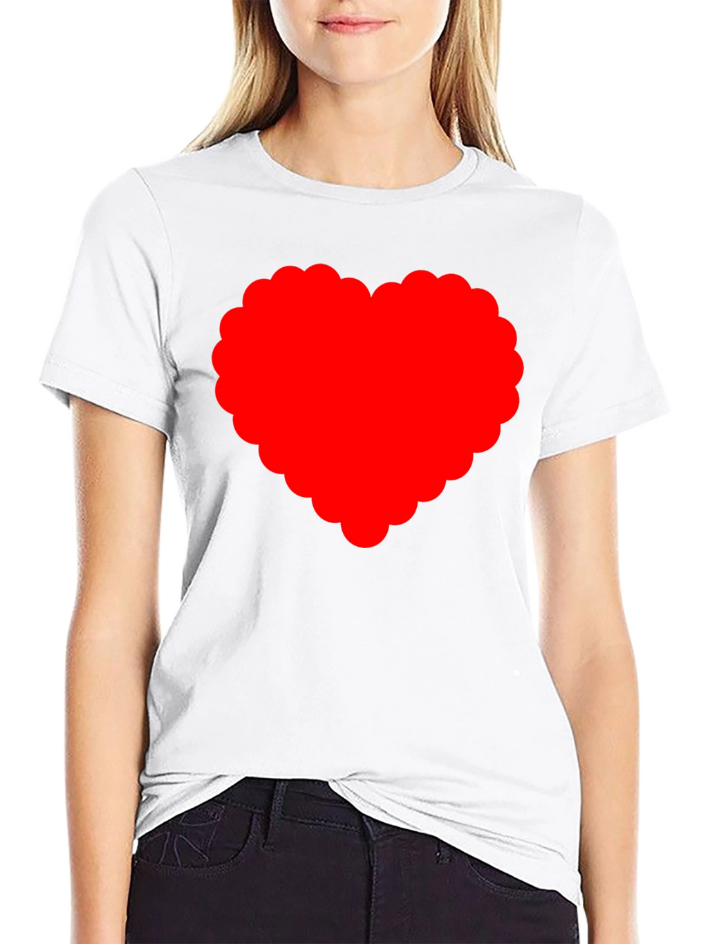Heart Graphic T-Shirt - Black