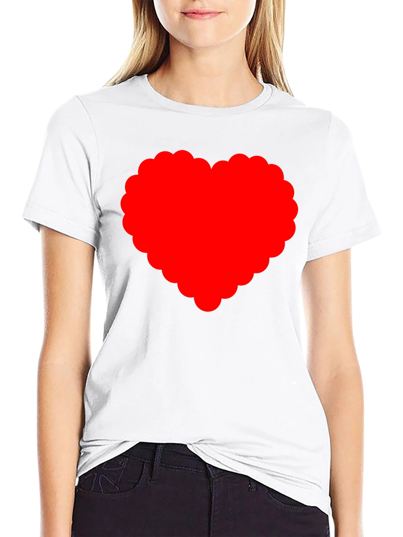 Heart Graphic T-Shirt - Black