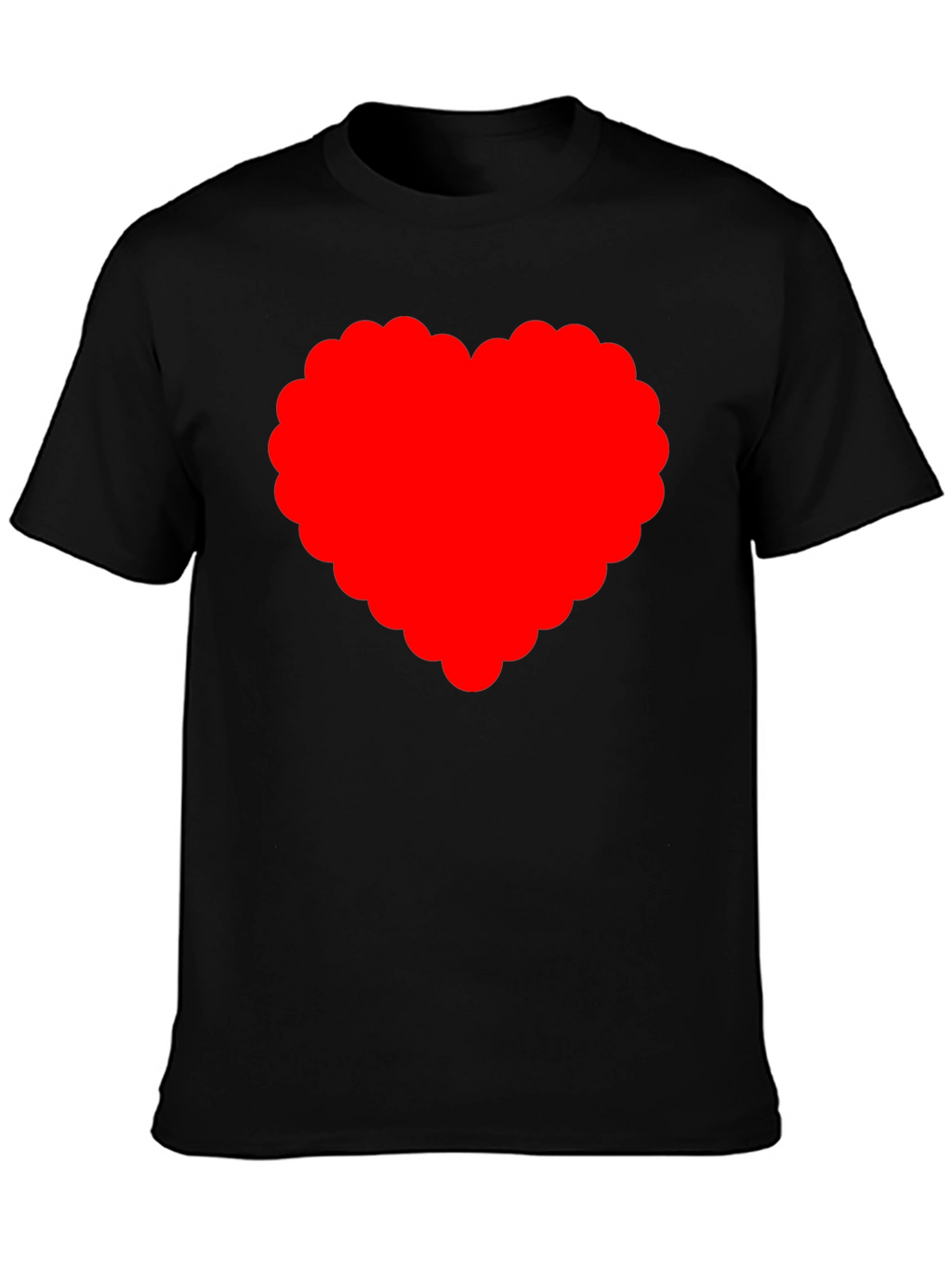 Heart Graphic T-Shirt - Black