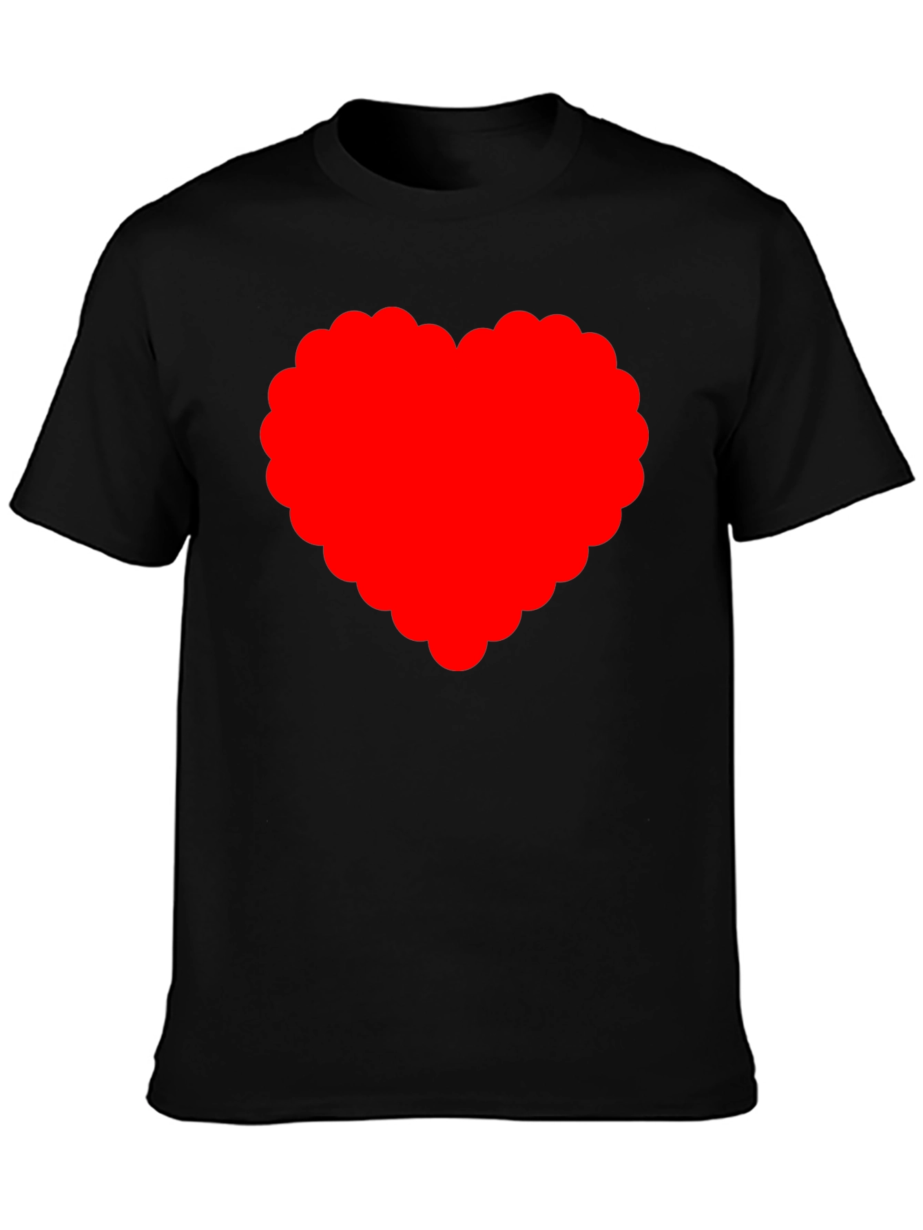 Heart Graphic T-Shirt - Black