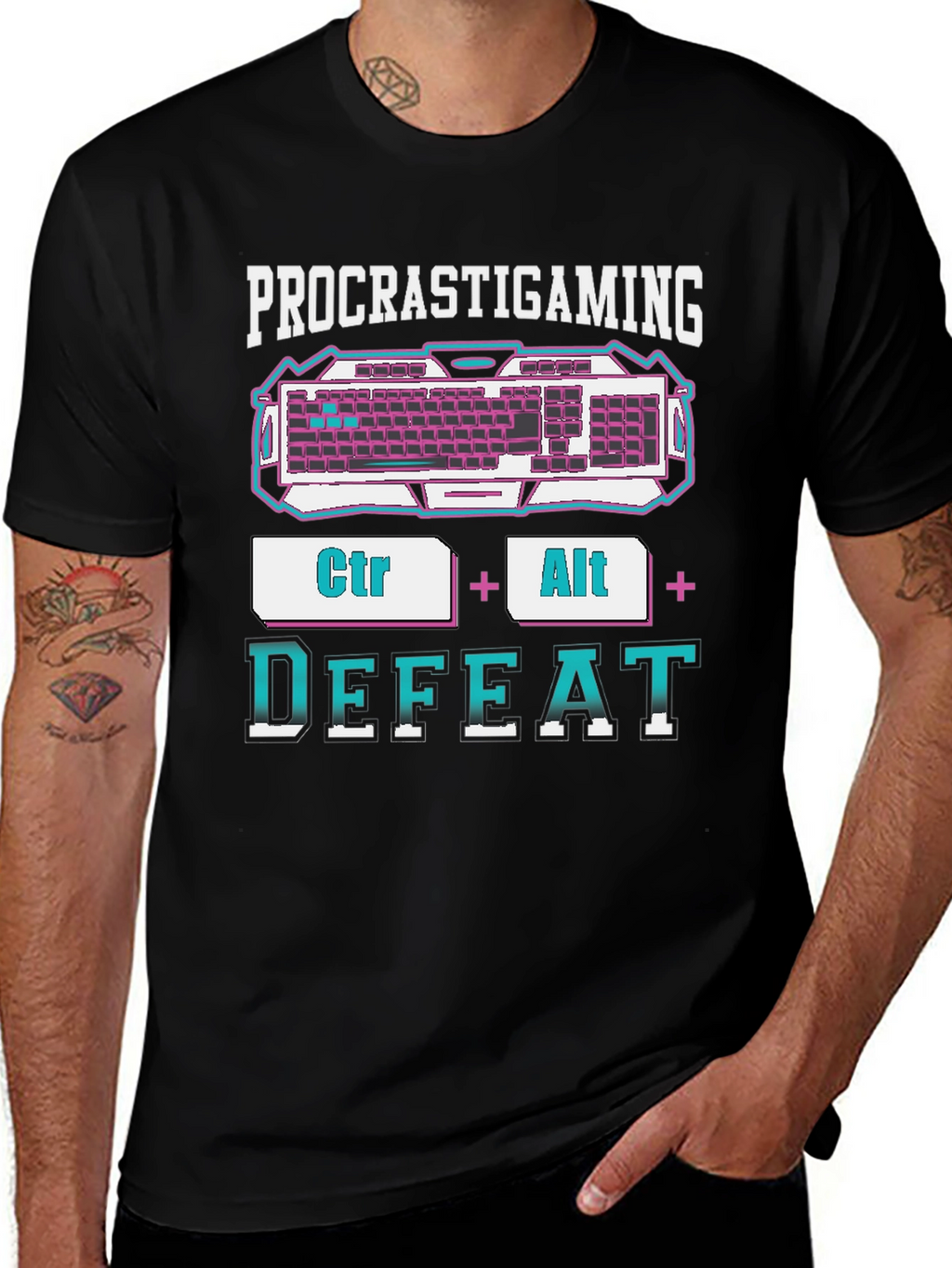 Procrastigaming Keyboard Gamer T-Shirt