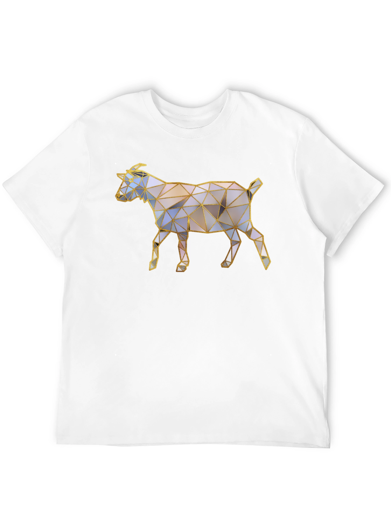 Geometric Goat Graphic T-Shirt
