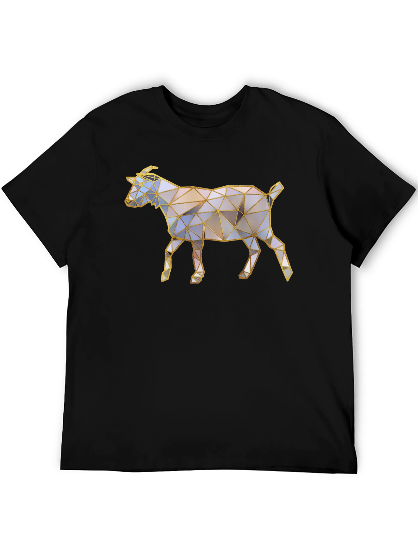 Geometric Goat Graphic T-Shirt
